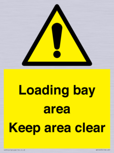 Loading bay area Keep area clear